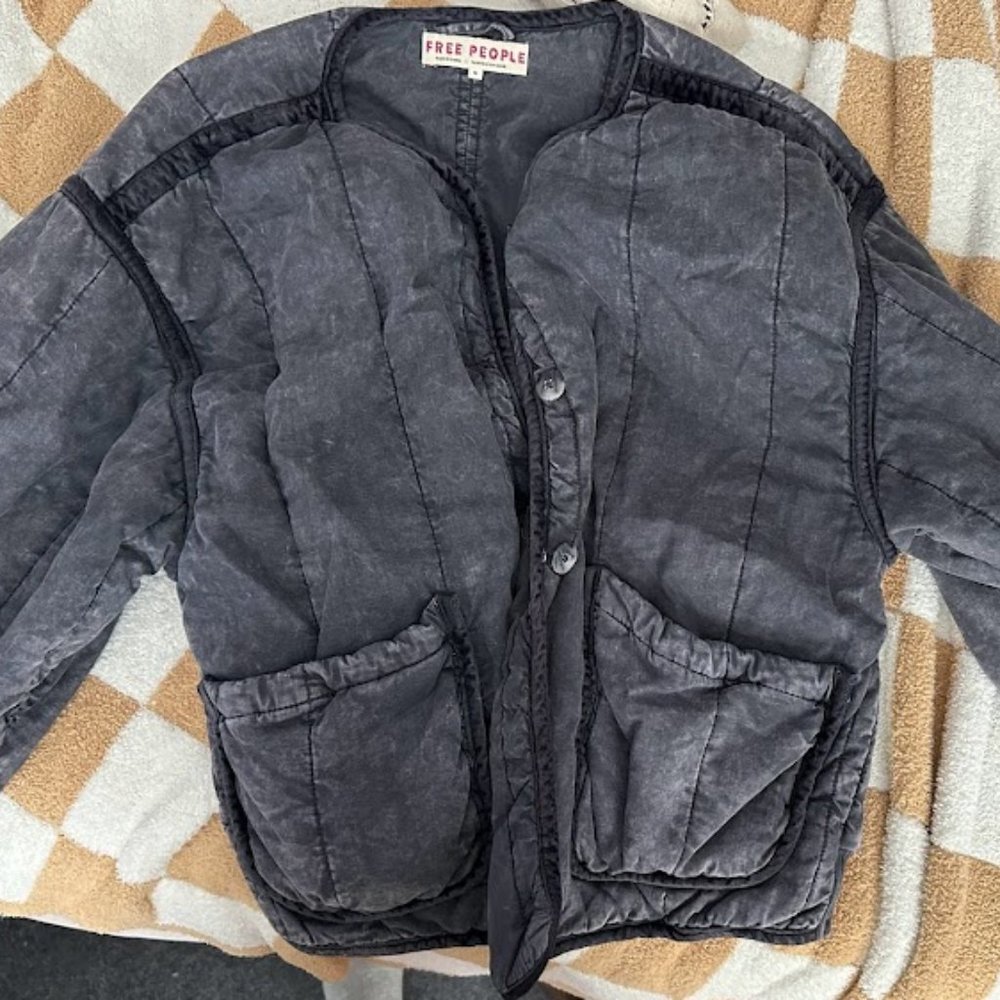 Free People Quilted Bomber